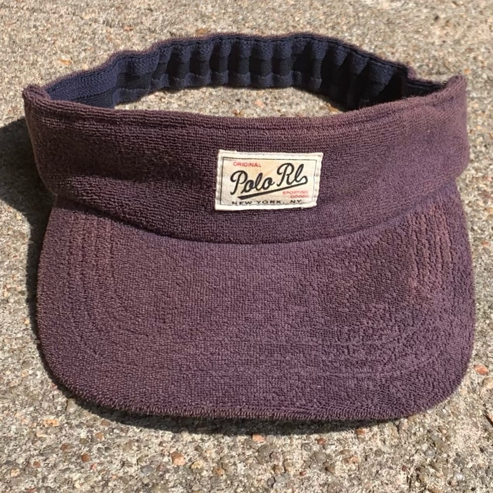 Rare Vintage 90s Polo Ralph Lauren Terry Visor XL